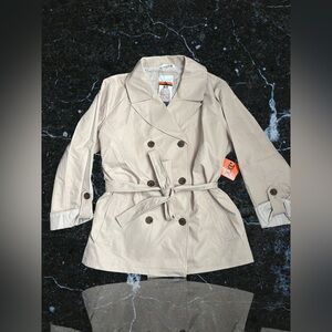 Weatherproof Women Double-Breasted Trench Coat Jacket Size XXL  Color Tan